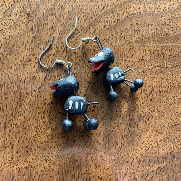 DAY OF THE DEAD DOG EARRINGS - Picture 3 of 5